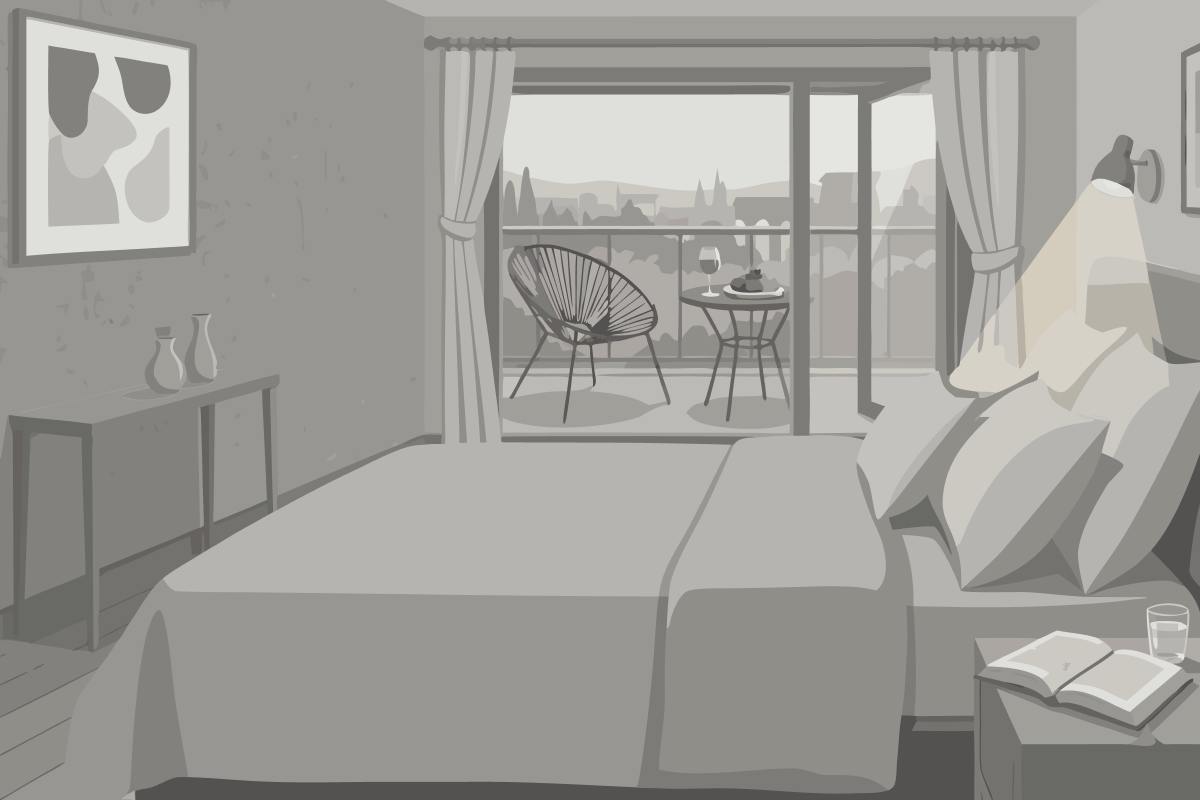 Luxury One Bedroom Suite with a private garden